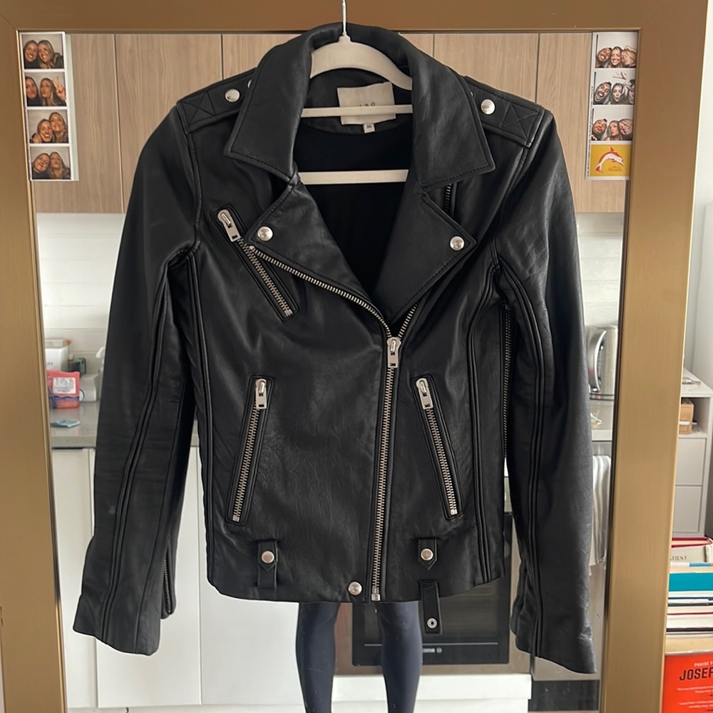 IRO TAMIE LEATHER JACKET, great condition size 38